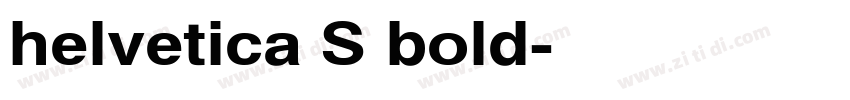 helvetica S bold字体转换